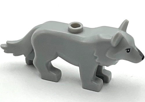 Lego New Light Bluish Gray Wolf Black Nose Wolfpack Beast Master Animal