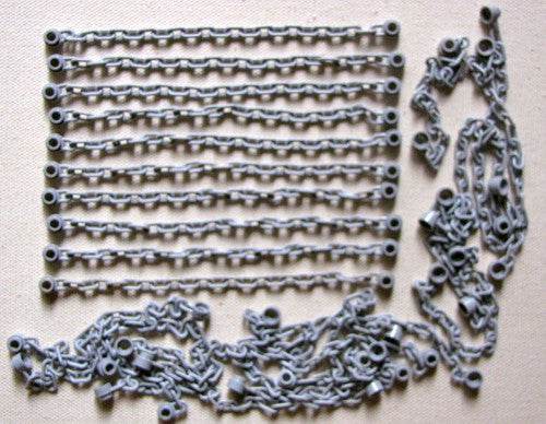 LEGO LOT OF 25 LIGHT BLUEISH GREY CASTLE KINGDOMS STAR WARS CHAIN LINKED CHAINS