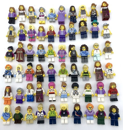 LEGO 10 NEW FEMALE GIRL MINIFIGURES TOWN CITY SERIES FRIENDS FIGURES